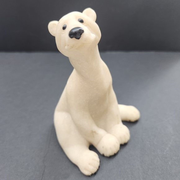 Vintage 1999 Quarry Critters Second Design Adorable  Polar Bear Figurine - Picture 1 of 12